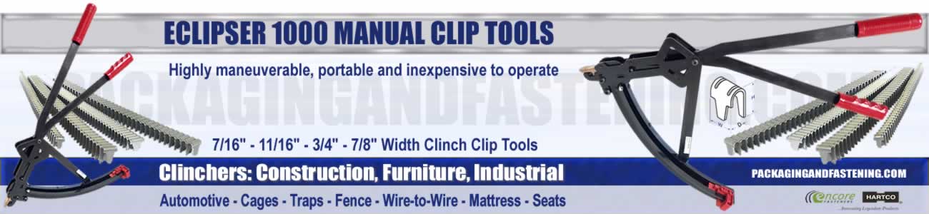 ECLIPSER 1000 Series clip tools - E-clip clinch clip tools are here at packagingandfastening.com online.